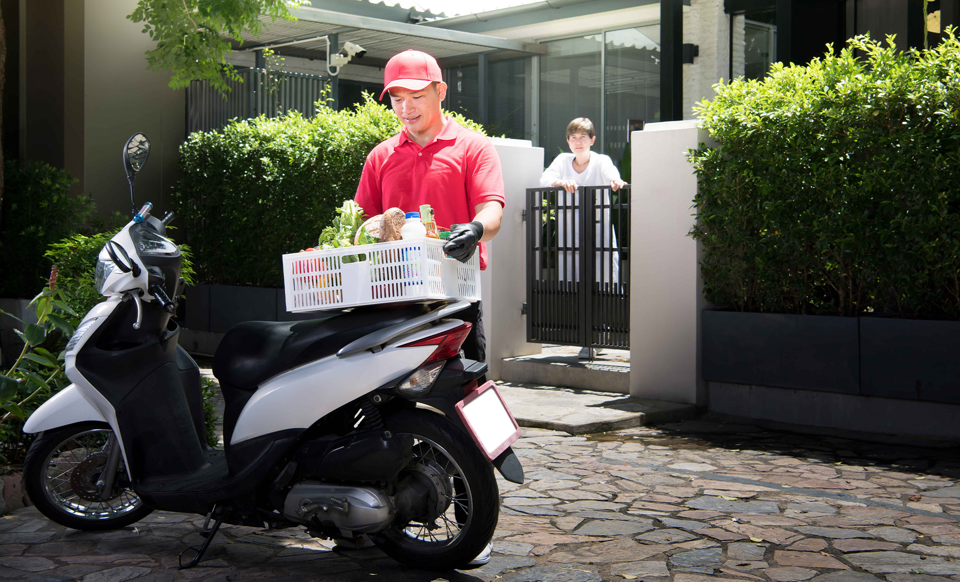 Man With Motorcycle